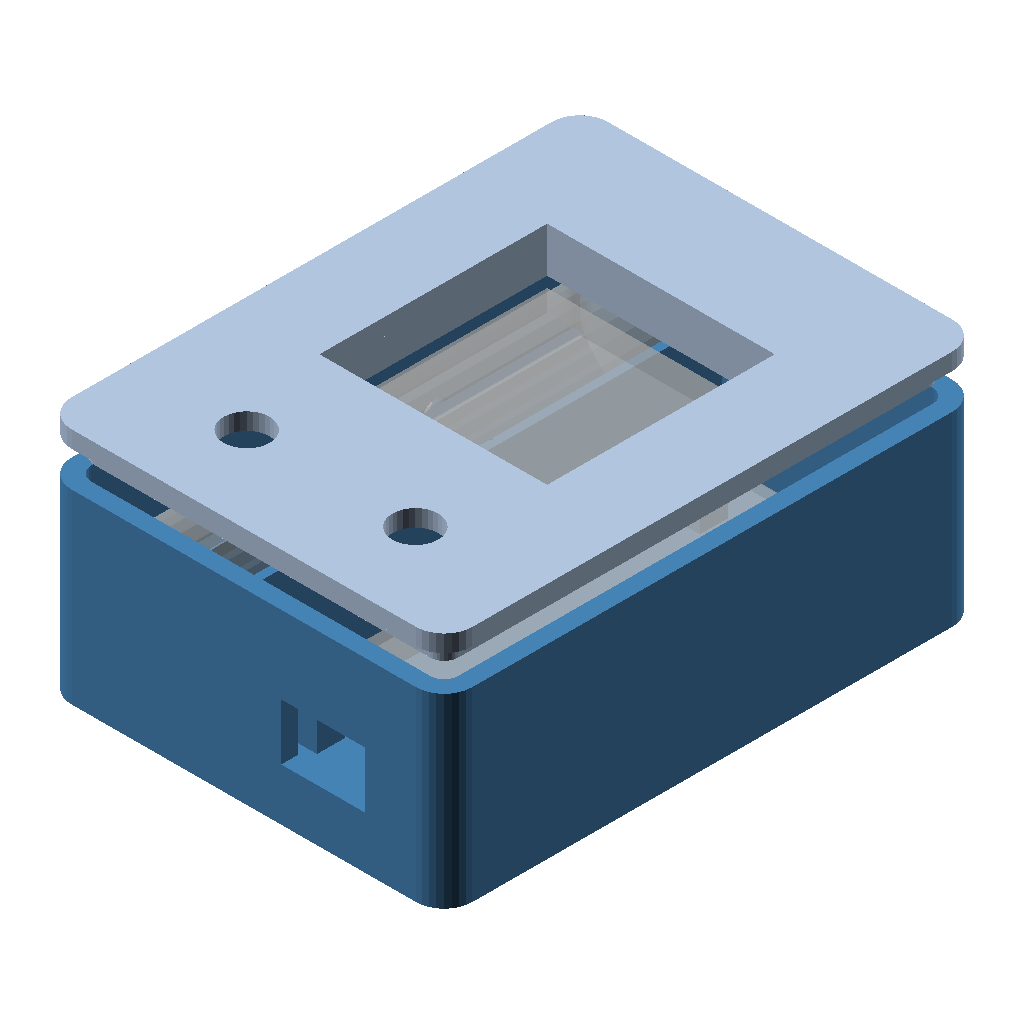 Корпус таймера: ESP32 LOLIN32 + 18650 + LED матрица 8x8