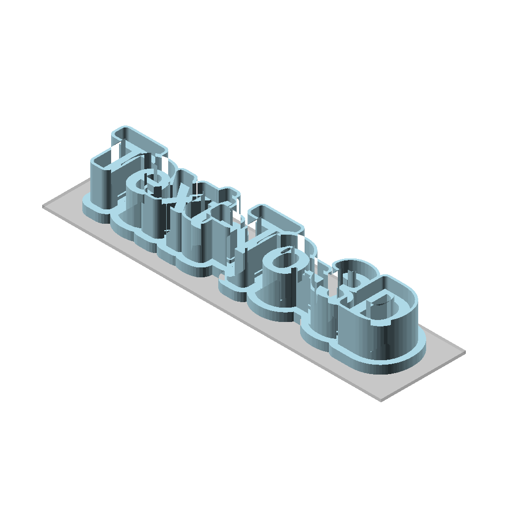 Параметризованная форма для печенья "Text-To-3D"