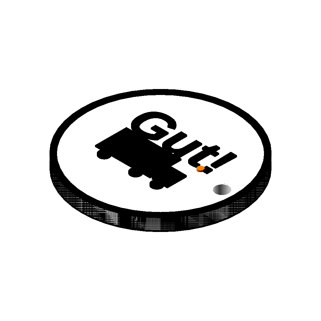 Двусторонний брелок "Gut! / Very Gut!"