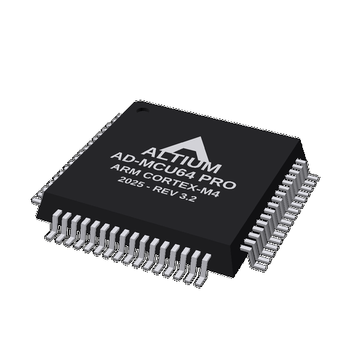 3D-модель QFP-64 / MCU для Altium Designer