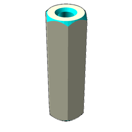 Параметрическая шестигранная проставка M3